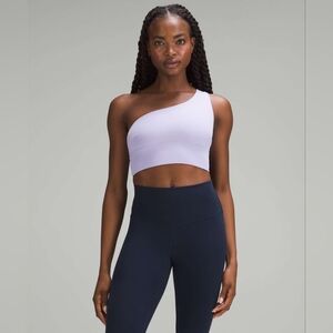 Lululemon Align Asymmetrical Bra *Light Support, C/D Cup In Lilac Smoke Sz 12